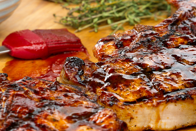 Aloha Rubbed Pork Chop | Sweet Baby Ray’s