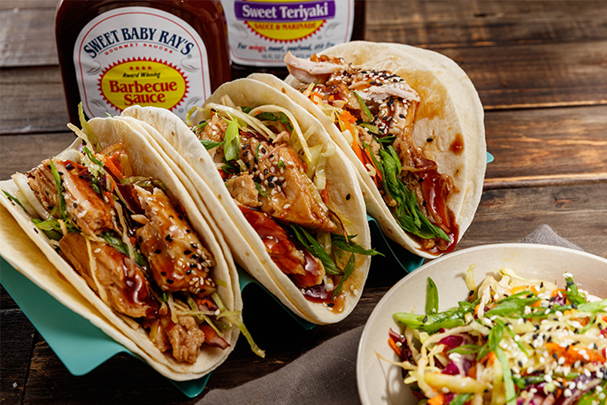 Barbecue Teriyaki Pork Tacos | Sweet Baby Ray’s