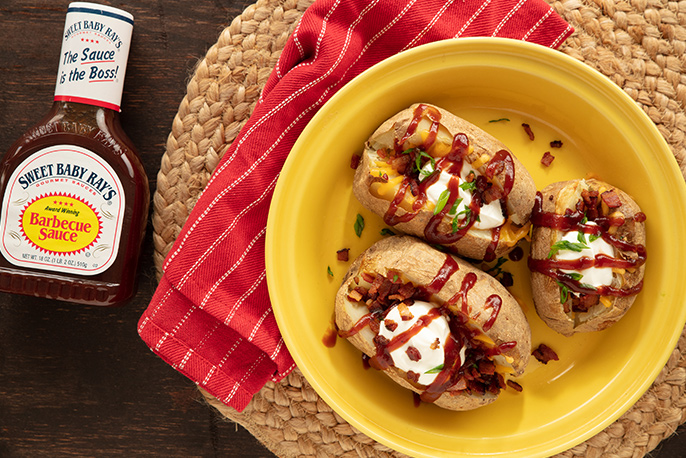 BBQ Bacon Baked Potato | Sweet Baby Ray’s
