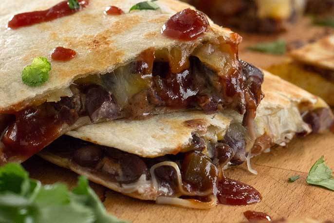 BBQ Black Bean Quesadillas | Sweet Baby Ray’s
