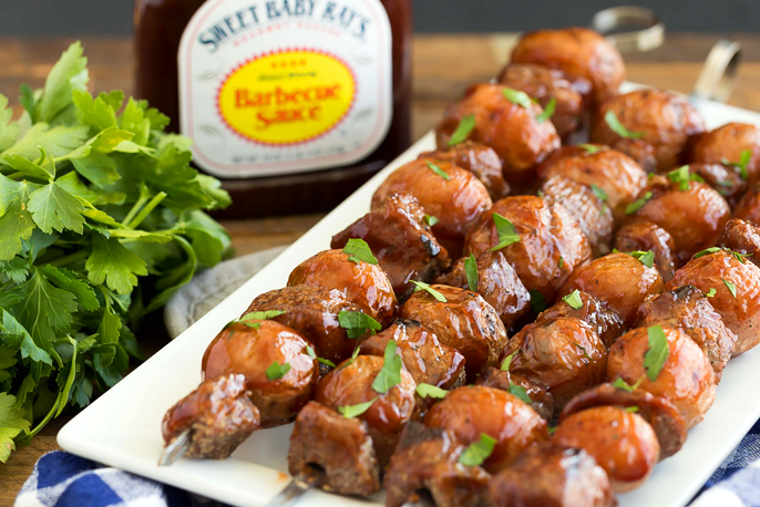 BBQ Steak and Potato Skewers | Sweet Baby Ray’s