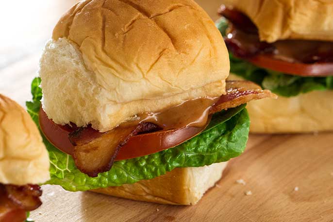 BLT Sliders with Camp Sauce | Sweet Baby Ray’s