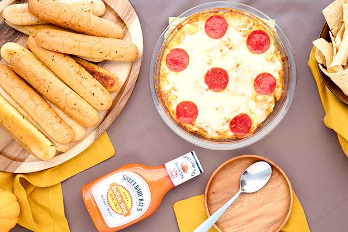 Buffalo Chicken Pizza Dip | Sweet Baby Ray’s