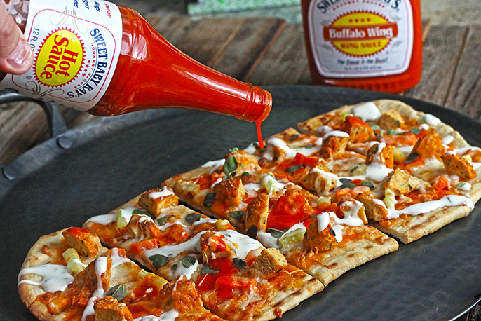 Buffalo Meatball Flatbread | Sweet Baby Ray’s