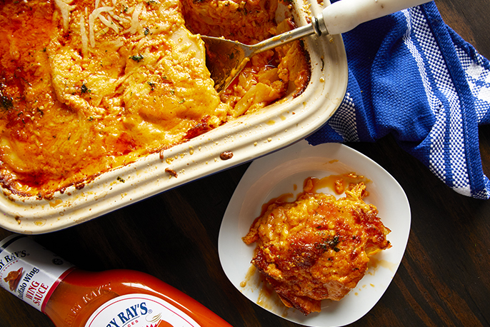 Cheesy Buffalo Scalloped Potatoes | Sweet Baby Ray’s