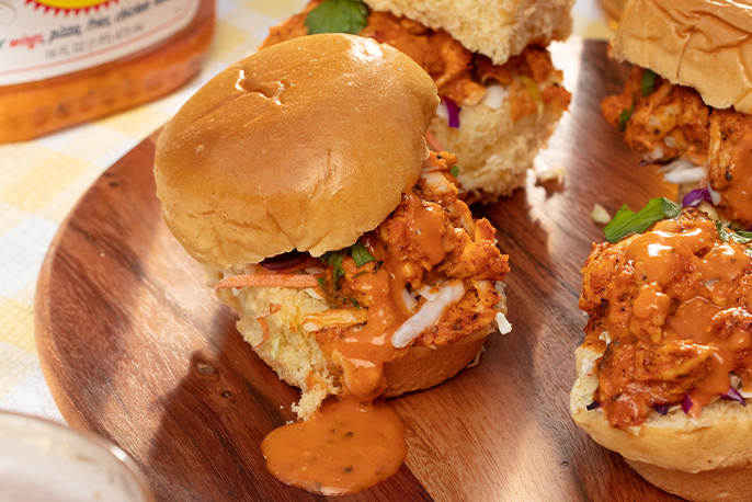 Garlic Buffalo Chicken Sliders | Sweet Baby Ray’s