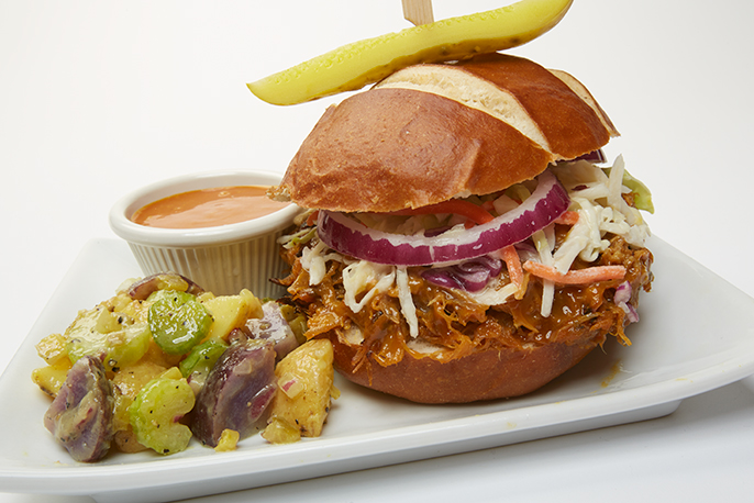 Golden BBQ Pulled Pork Sandwich | Sweet Baby Ray’s