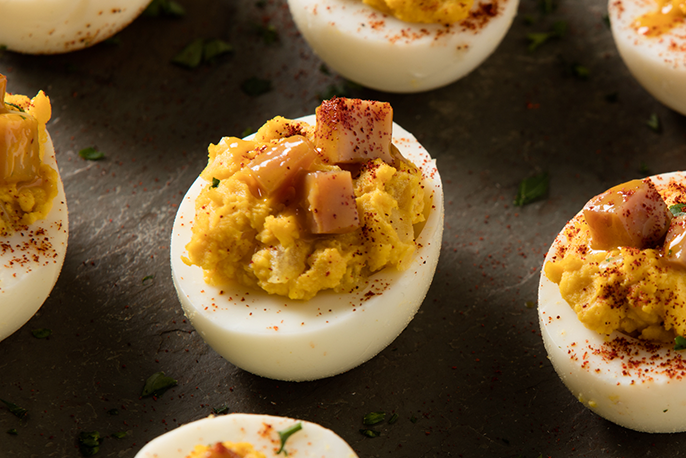 Golden Deviled Eggs | Sweet Baby Ray’s