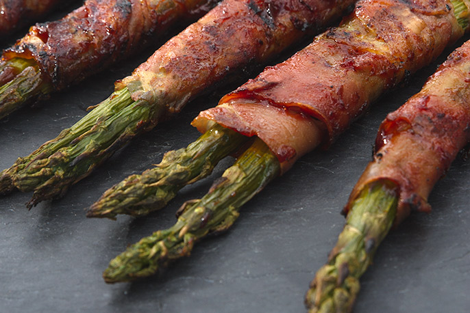 Grilled BBQ Prosciutto Wrapped Asparagus | Sweet Baby Ray’s