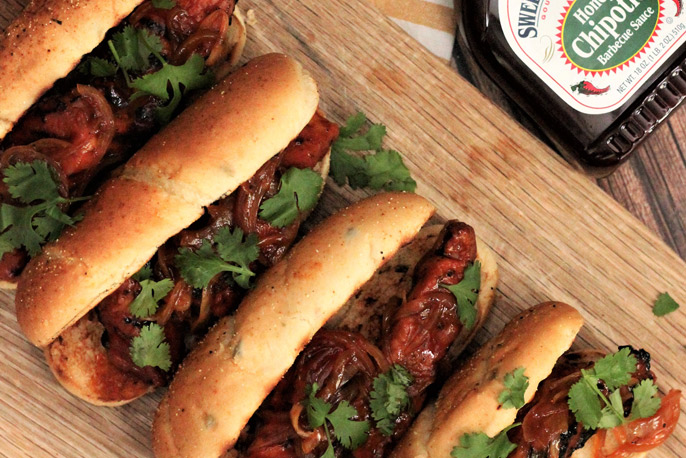 Honey Chipotle Country Style Rib Sandwich | Sweet Baby Ray’s