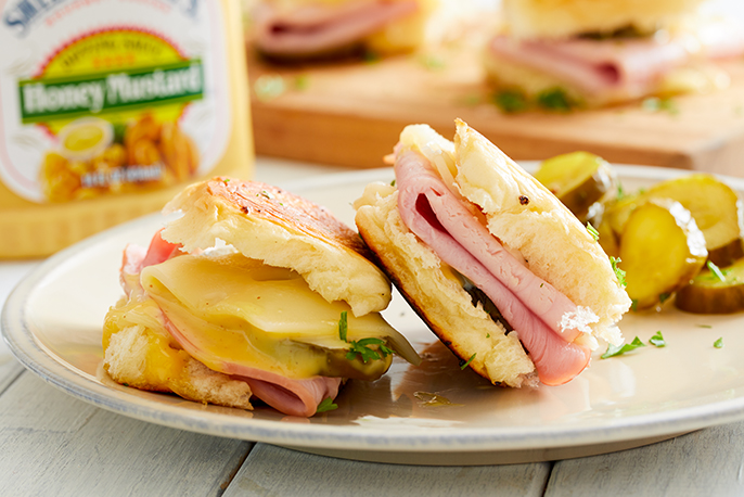Honey Mustard Cuban Sliders | Sweet Baby Ray’s