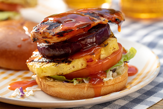 Mango Habanero Chicken Sandwich | Sweet Baby Ray’s