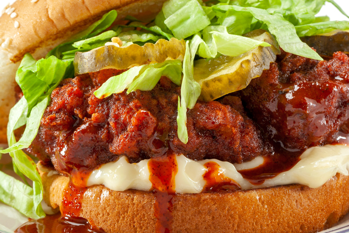 Nashville Hot Chicken Sandwich | Sweet Baby Ray’s