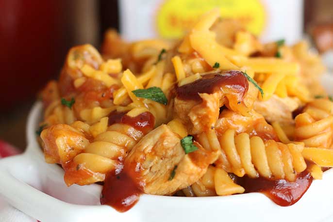 One Pot BBQ Chicken Pasta | Sweet Baby Ray’s