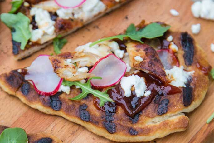 Rotisserie Chicken BBQ Flatbread | Sweet Baby Ray’s