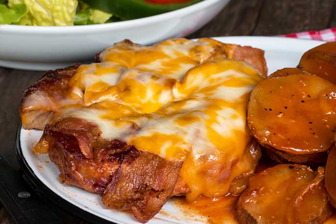 SBR Barbecue Pork Chops and Potatoes | Sweet Baby Ray’s