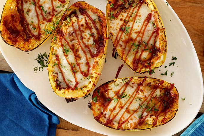 Spaghetti Squash Parm | Sweet Baby Ray’s