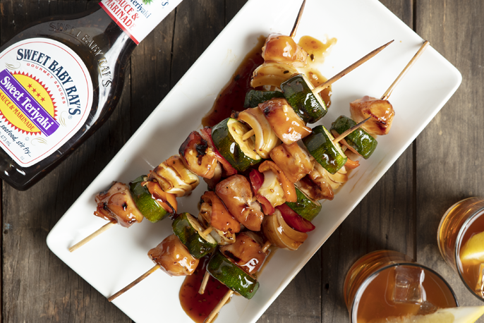 Sweet Teriyaki Chicken Kabobs | Sweet Baby Ray’s