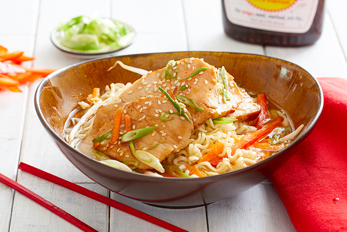 Sweet Teriyaki Pork Ramen | Sweet Baby Ray’s