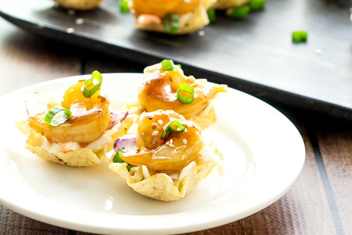 Sweet Teriyaki Shrimp Taco Bites | Sweet Baby Ray’s