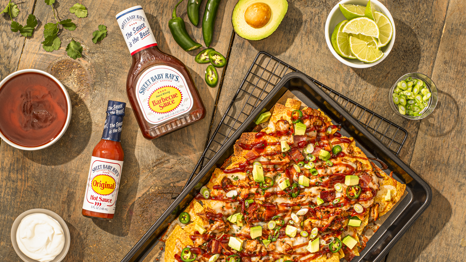 Hot Sauce Pulled BBQ Chicken Nachos | Sweet Baby Ray's