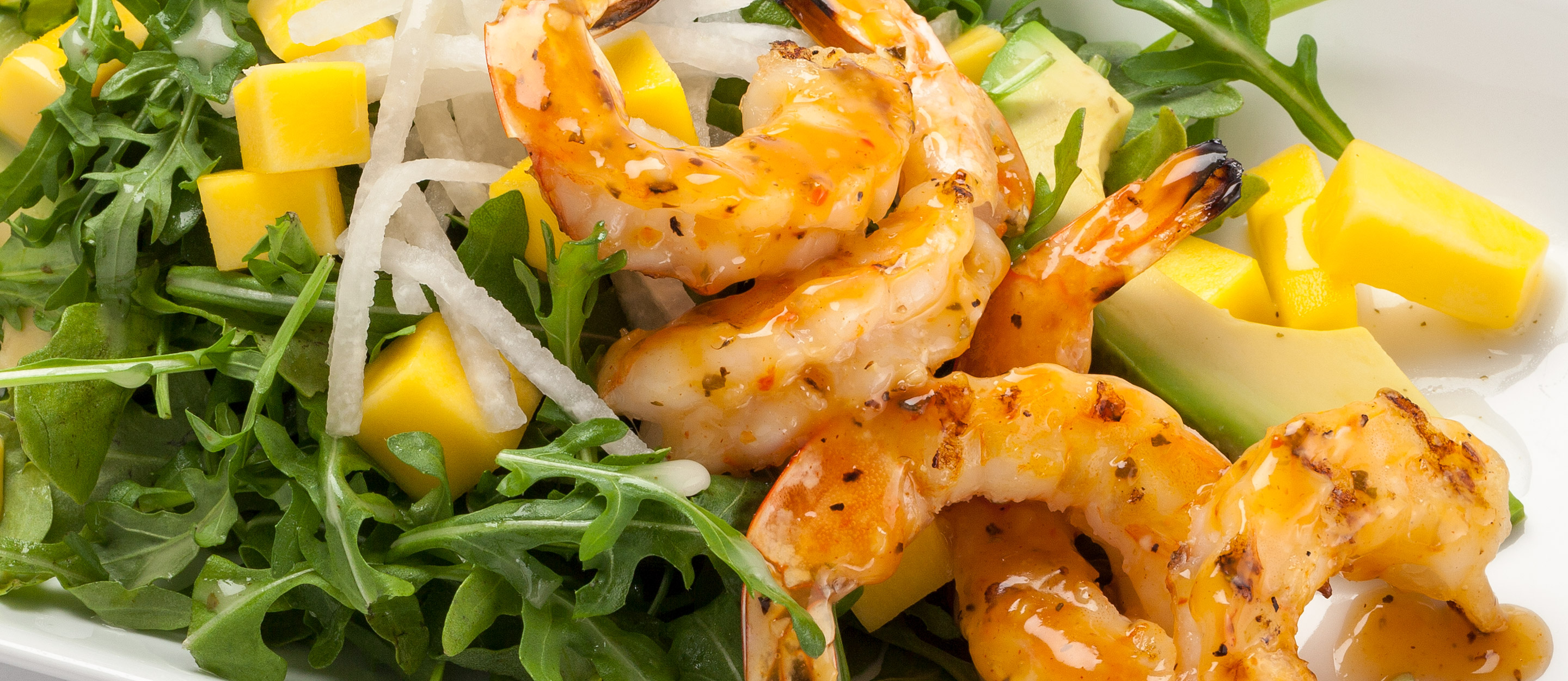 Grilled Shrimp & Mango Salad I Sweet Baby Ray's Foodservice