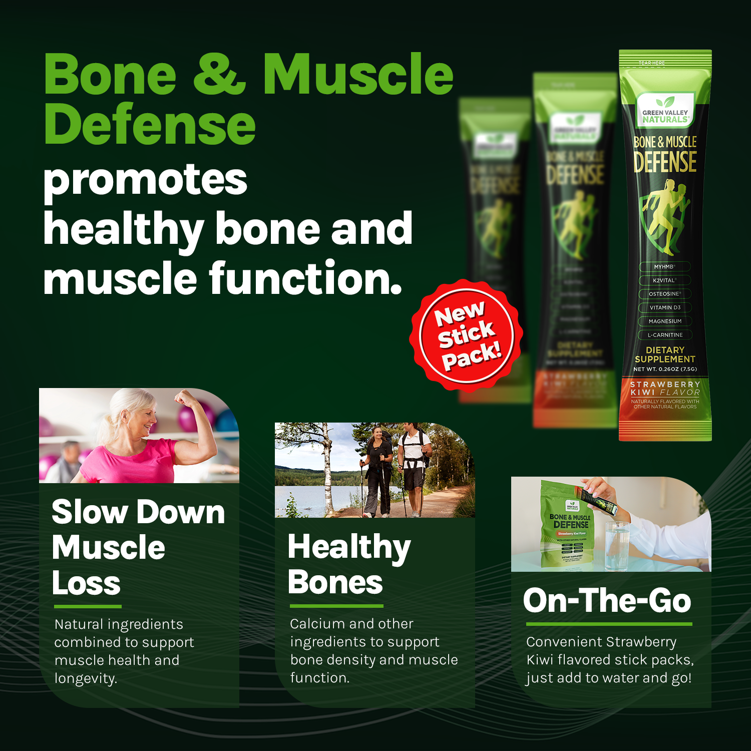 Bone & Muscle Defense On-The-Go Stick